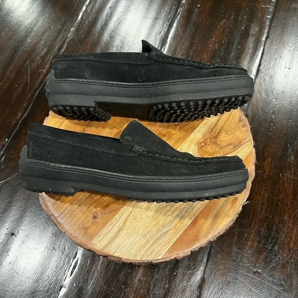 Tod’s Black Suede Loafers 37.5 7.5 - Picture 5 of 7